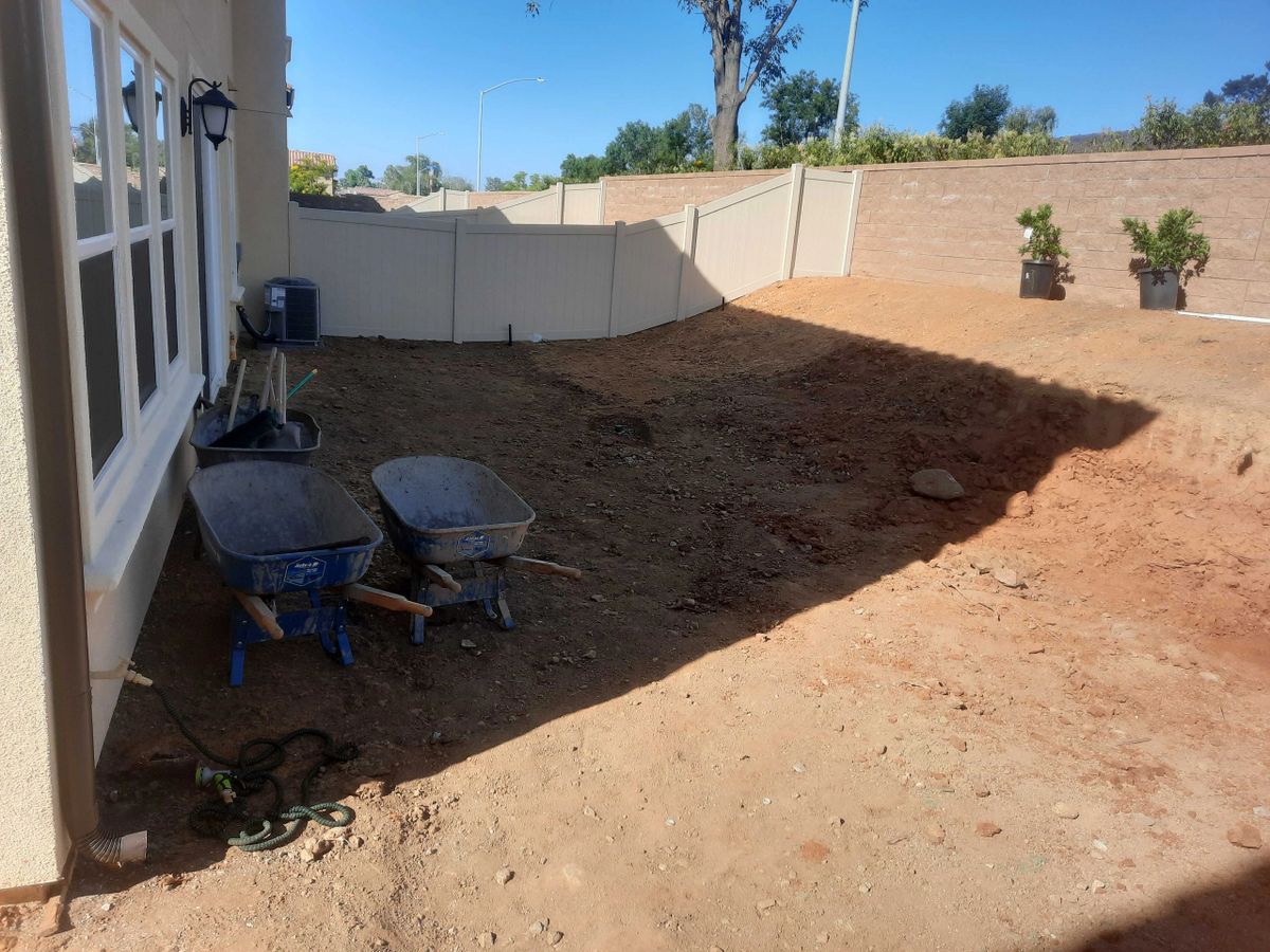 Backyard before, alternate angle